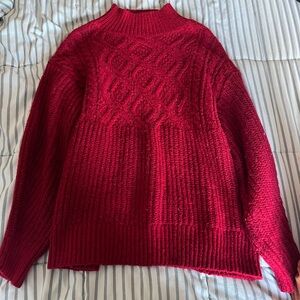 a new day Red Turtleneck Sweater